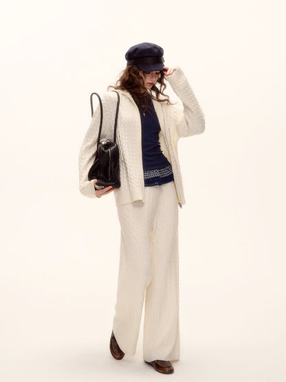 Tencel Wool Plaid Patchwork T-Shirt