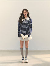 Bow Tie Stripe Long-Sleeve T-Shirt - CHINASQUAD