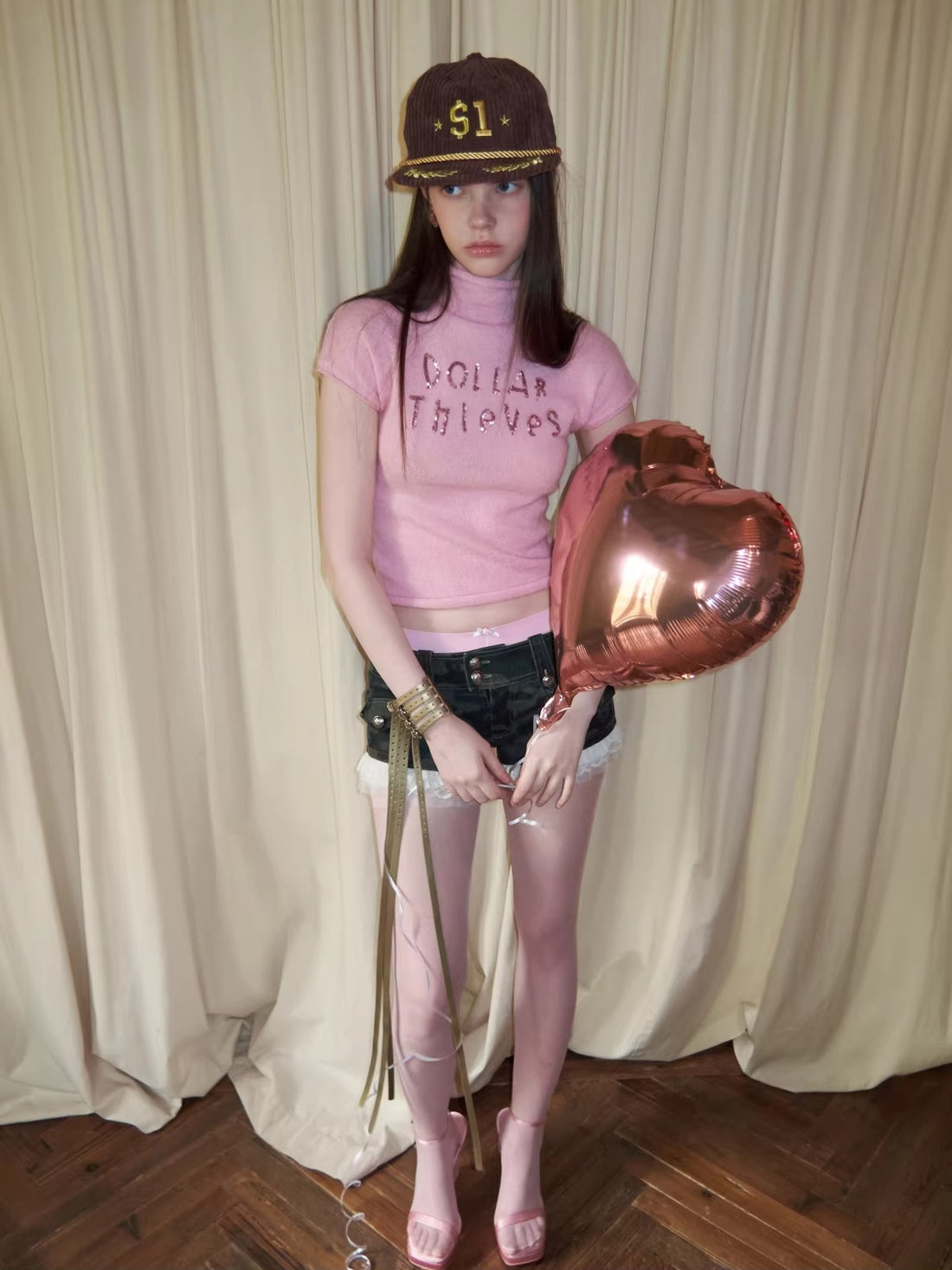 Sequin-Embroidered Mock-Neck Knit Turtleneck