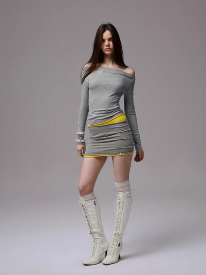 Knitted Slim Bolero Shrug &amp; Tube Top Set