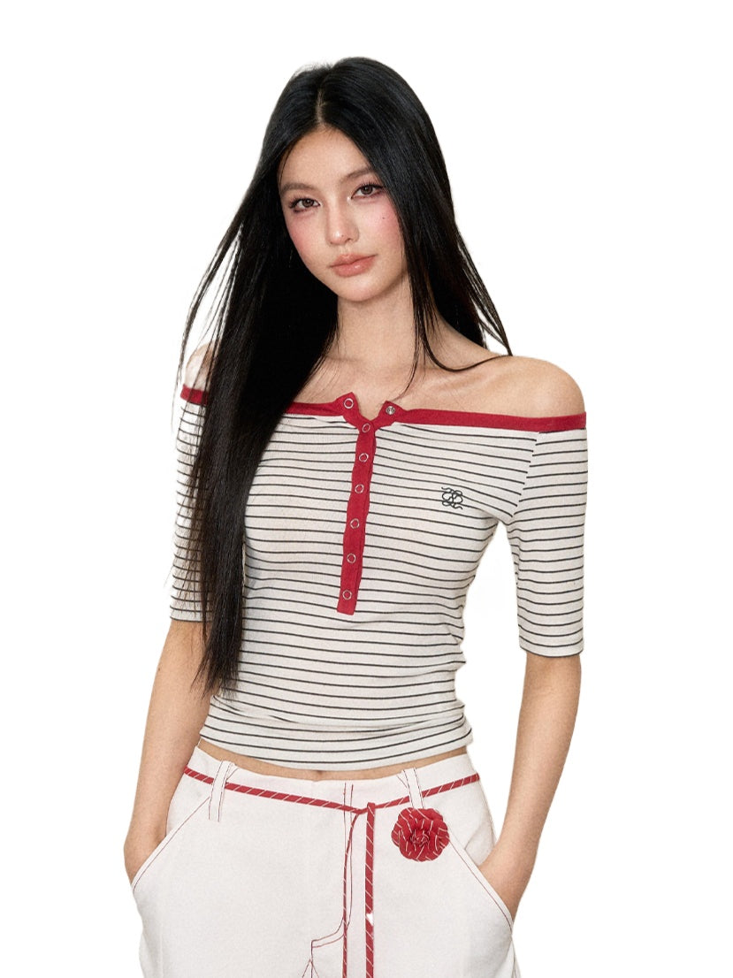 Lyocell Wool Color-Block Crewneck