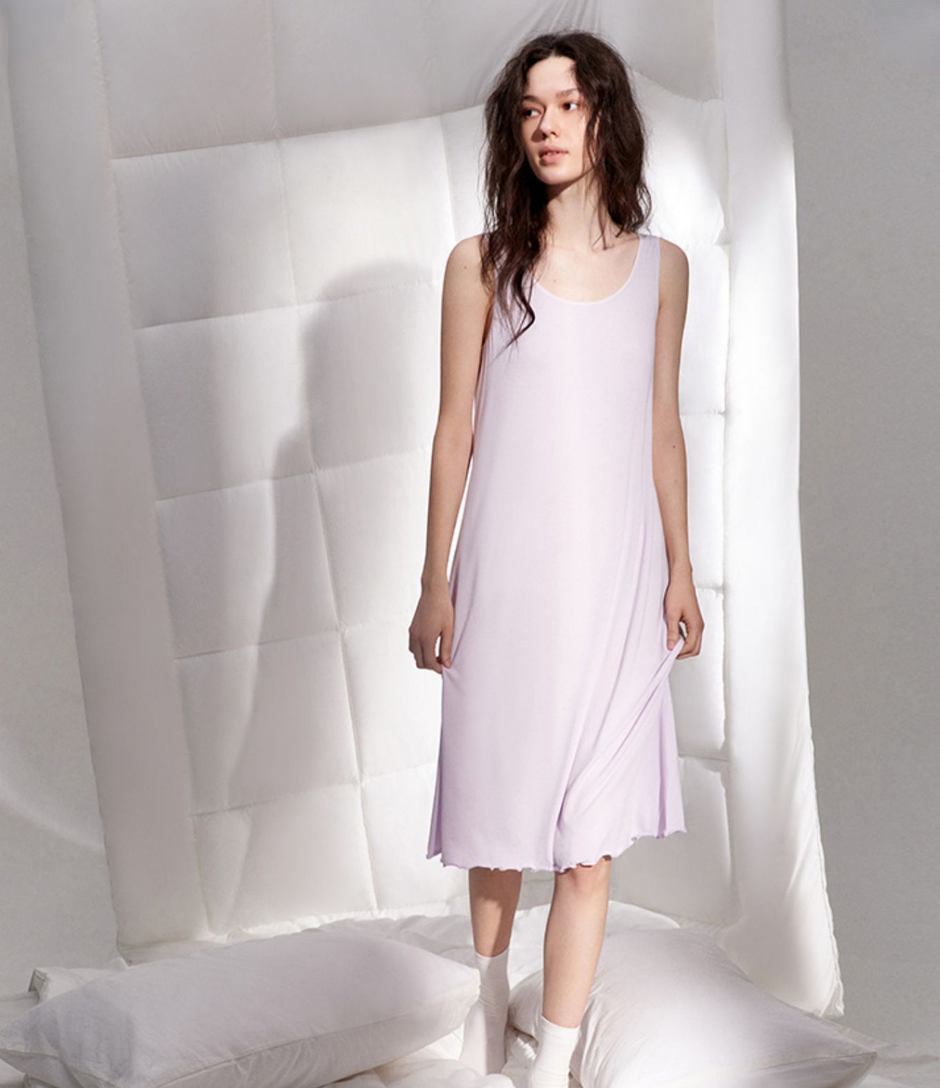 Modal Tank Dress Strap Nightgown