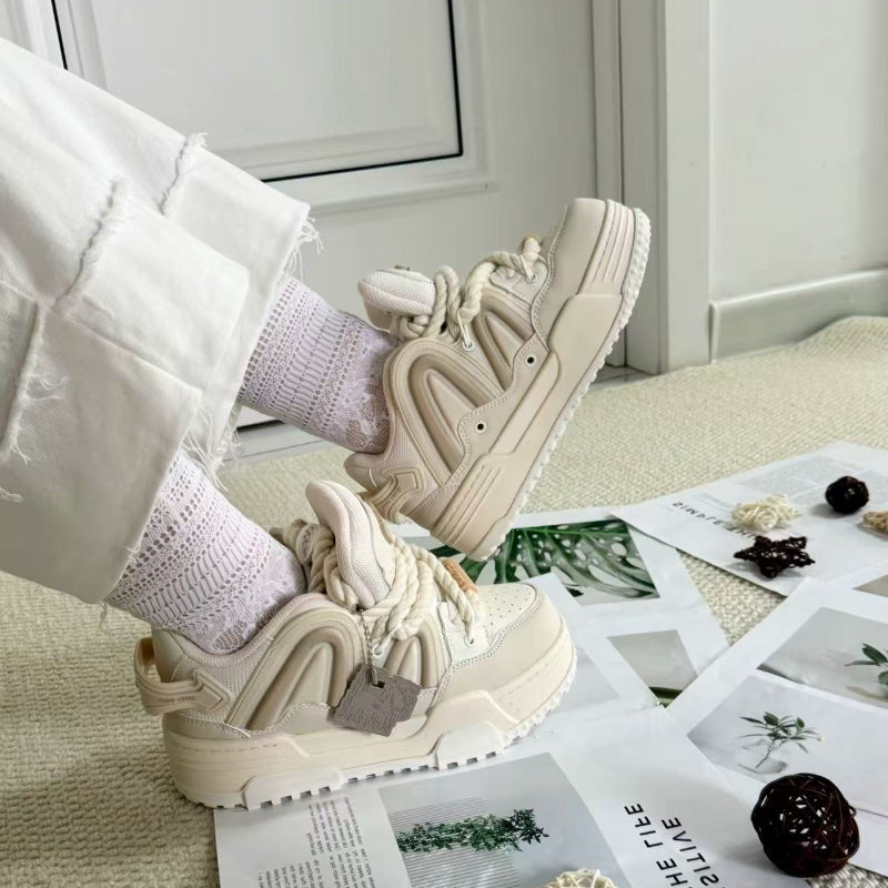 Off-white Chunky Casual Sneakers