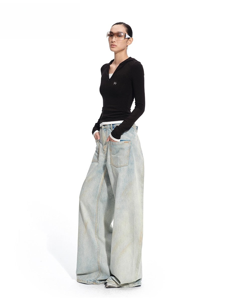 Tencel Wool Layered Long-Sleeve Tee