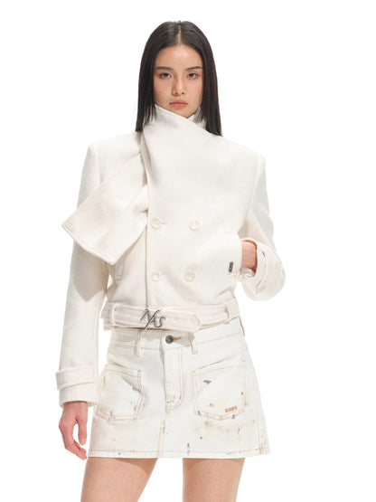 Rose Shawl Wool Short Jacket