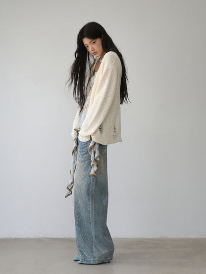 Loose Ripped Cardigan - CHINASQUAD