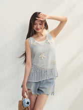 Pearl Crochet Hollow Vest Camisole - CHINASQUAD