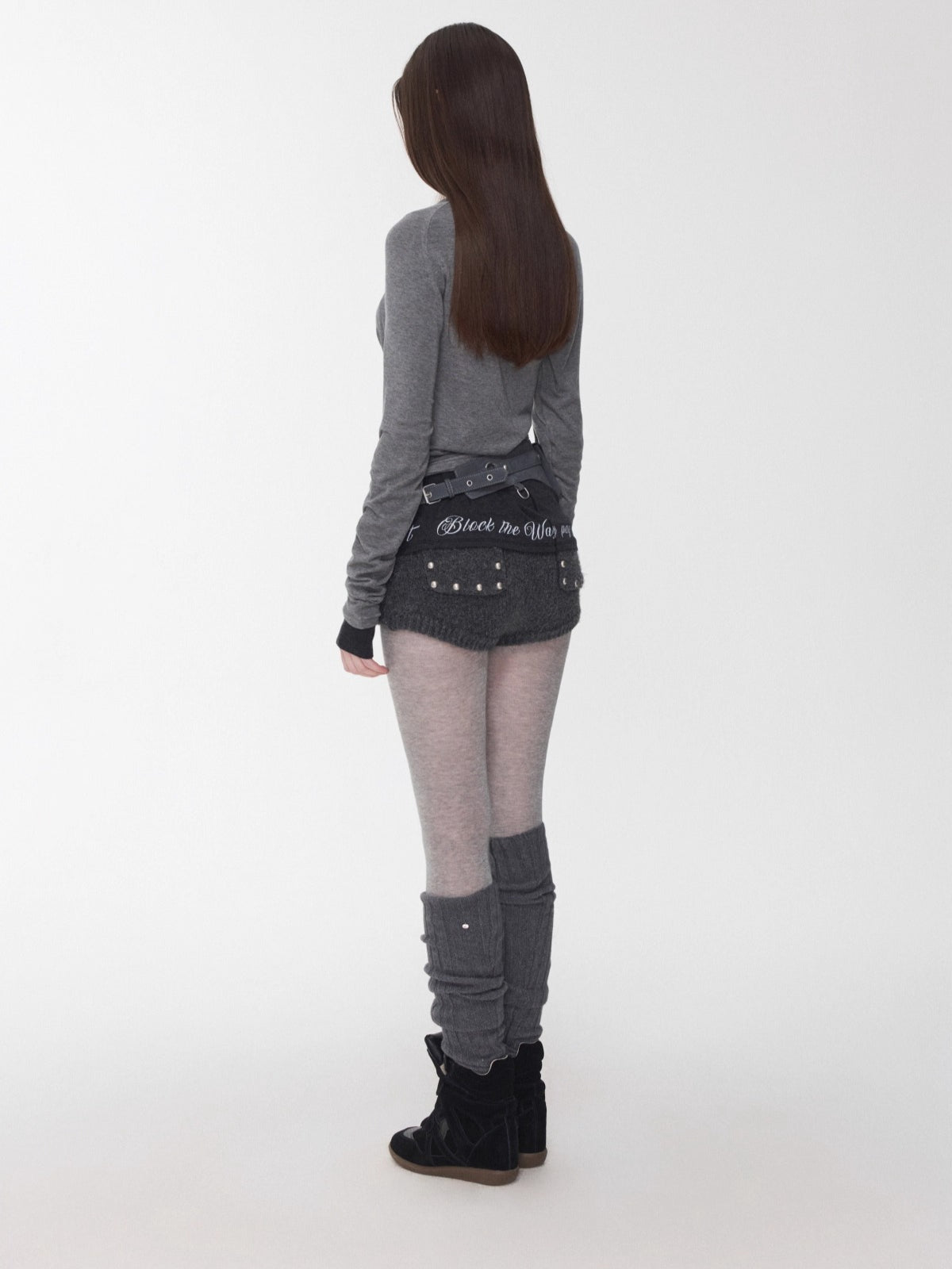 Wool Blend Over-the-Knee Slouchy Socks