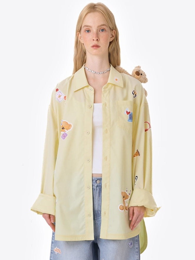 Bear Patch Longline Shirt