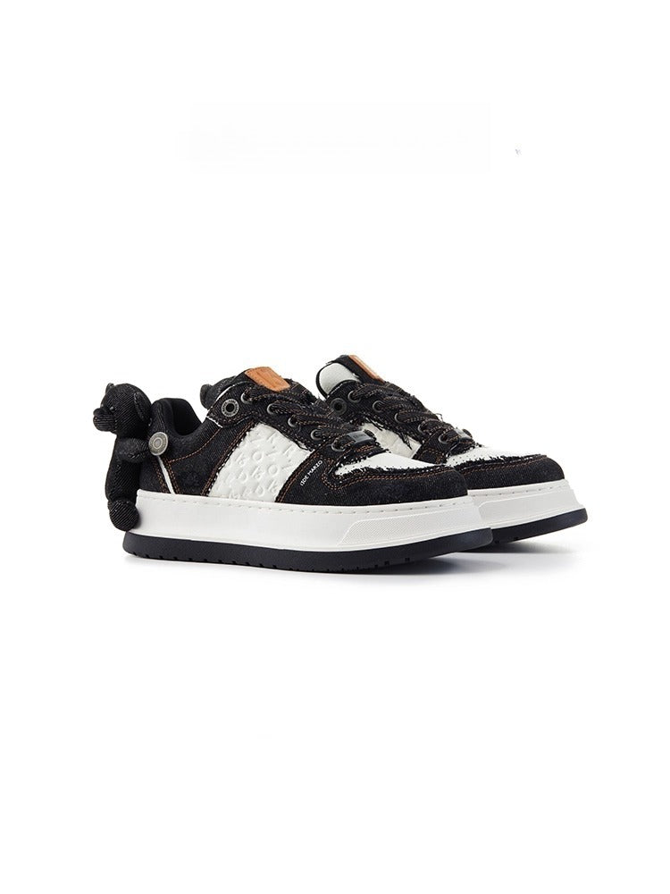 Retro Denim Patchwork Unisex Sneakers