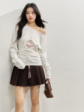 Asymmetric Shoulder 3D Bunny Long-Sleeve T-Shirt - CHINASQUAD