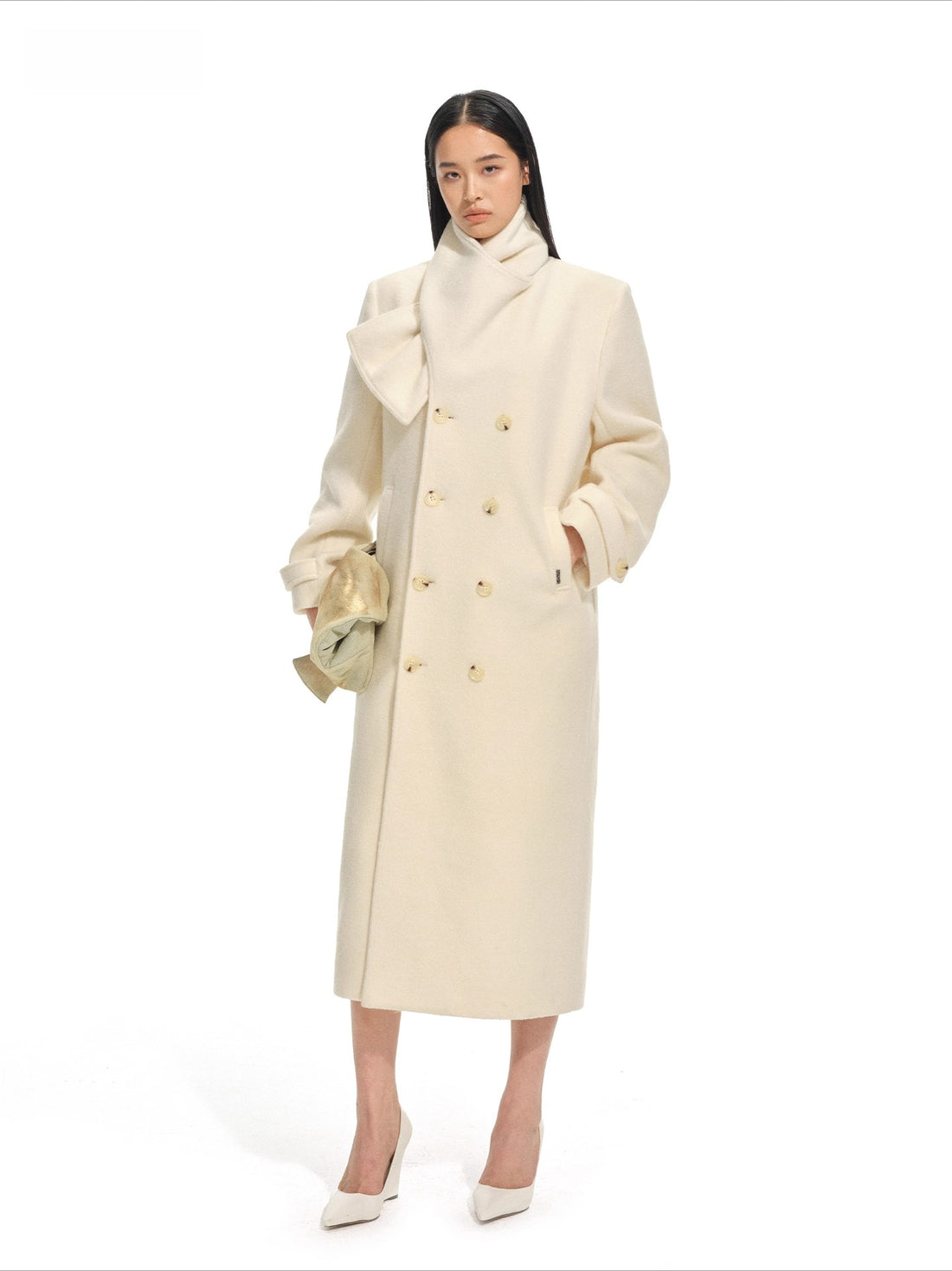 Vellia Shawl Wool-Alpaca Coat