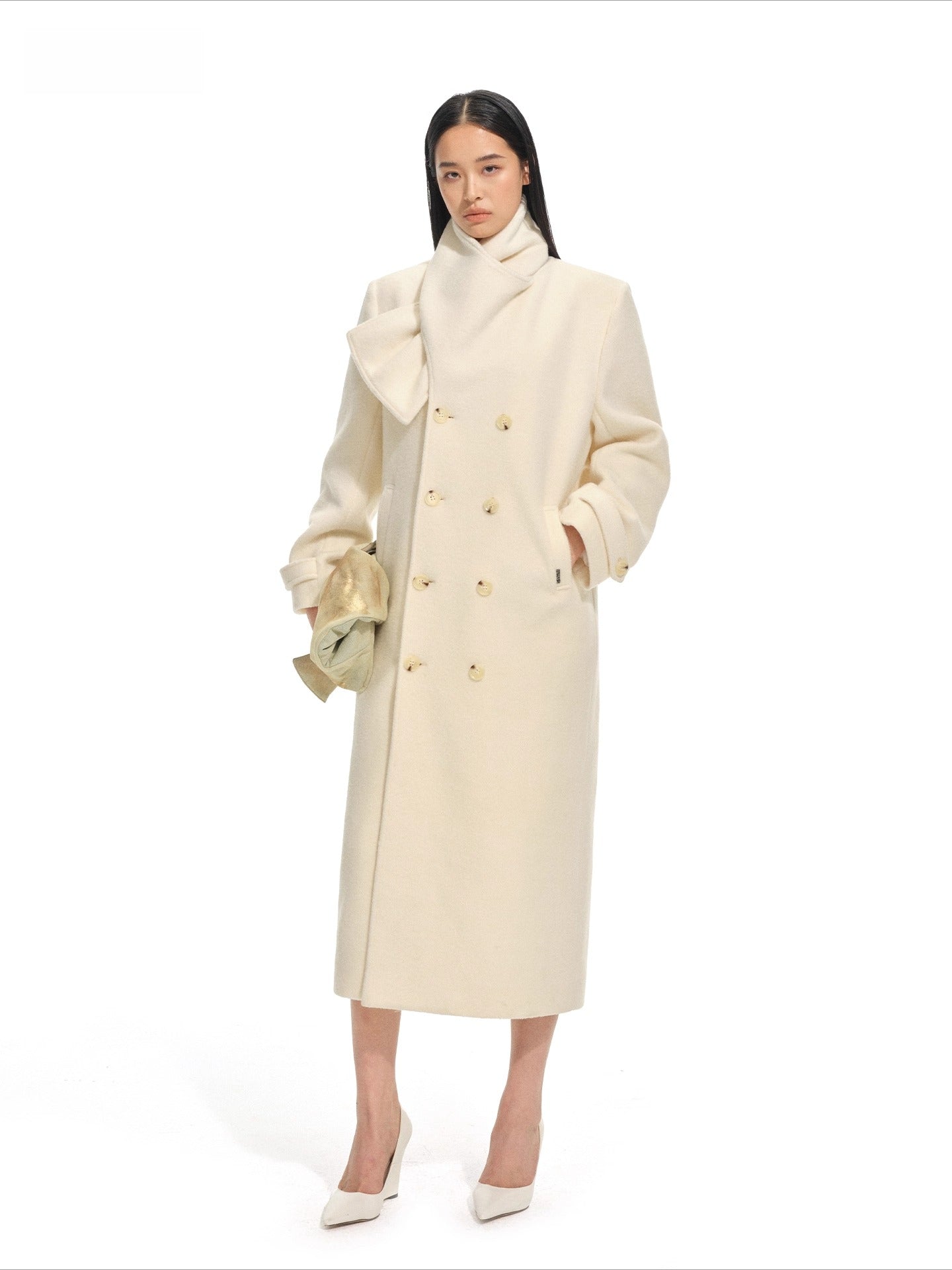 Vellia Shawl Wool-Alpaca Coat