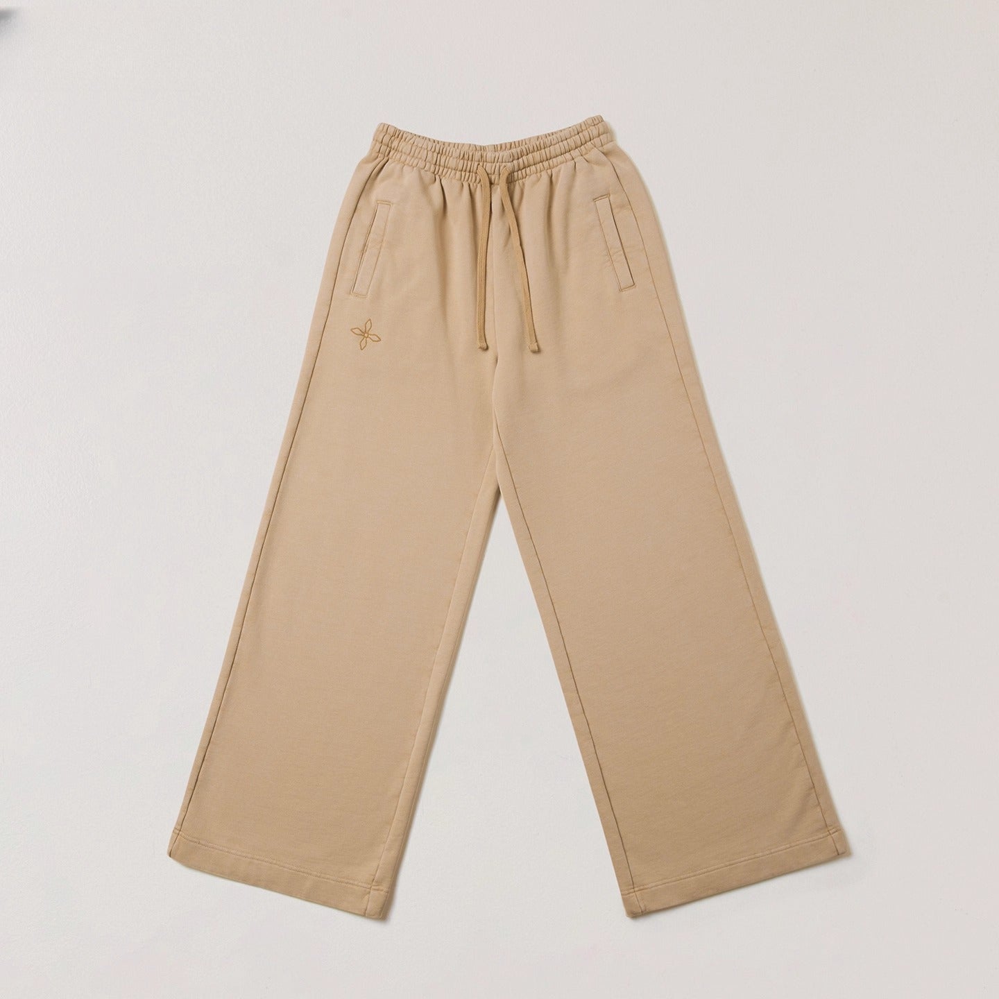 Cross Emblem Tower Wide-Leg Sweatpants