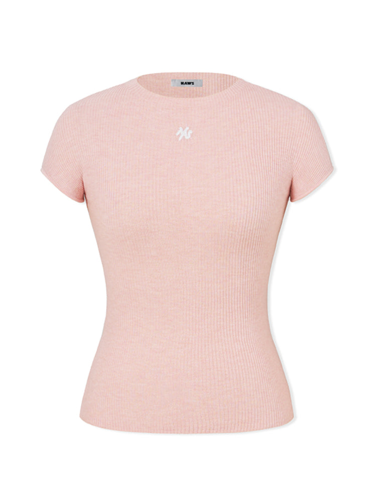 Versatile Knit T-shirt Top