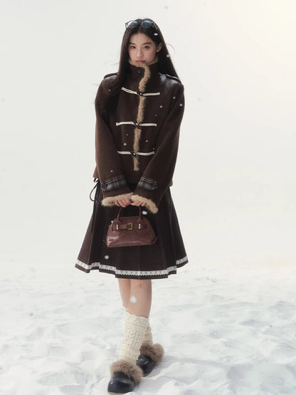 Vintage Duffle Wool-Blend Jacket