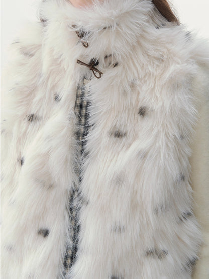 Reversible Fashion Faux Fur Jacket