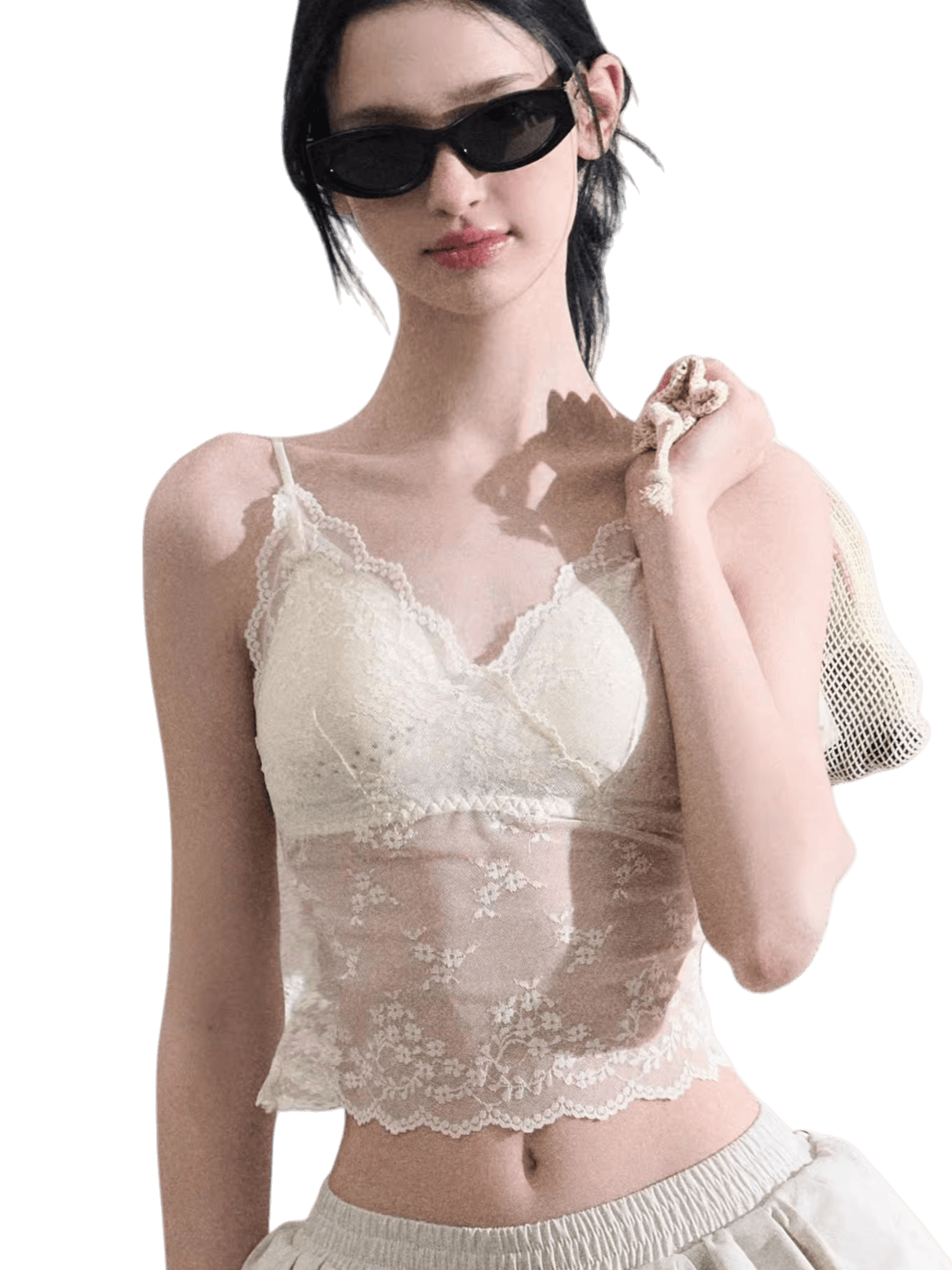 Lace Slim-Fit Camisole Base Layer