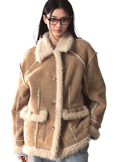 Two-Way Wear Shearling Coat