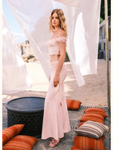 Selene One-shoulder Fishbone Top & Skirt Set - CHINASQUAD