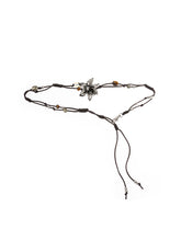 Hand-Woven Metal Flowers and Natural Stones Waist Chain - CHINASQUAD