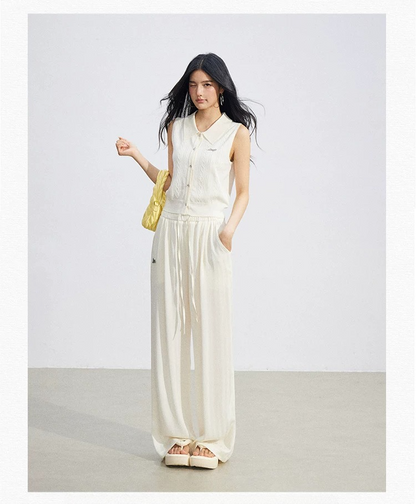Cooling Touch Wide-Leg Lounge Pants