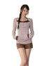 Two-piece Look Striped Hooded Tee - CHINASQUAD