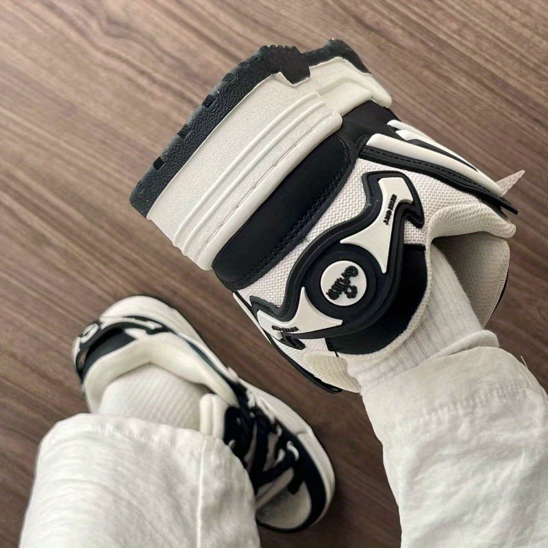 Black Panda Low-Top Casual Sneakers