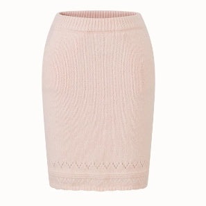 Cosagach Cream Wool Knit Cardigan &amp; Skirt Set