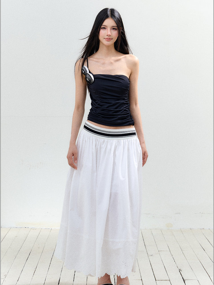 Rose Off-Shoulder Strapless Vest