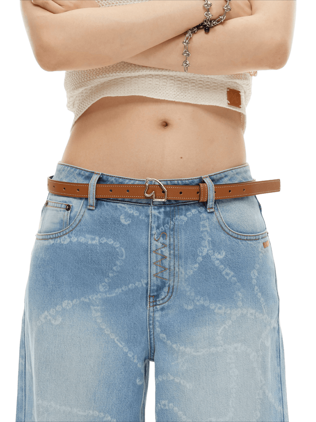 Montaigne Horseshoe Buckle Leather Belt