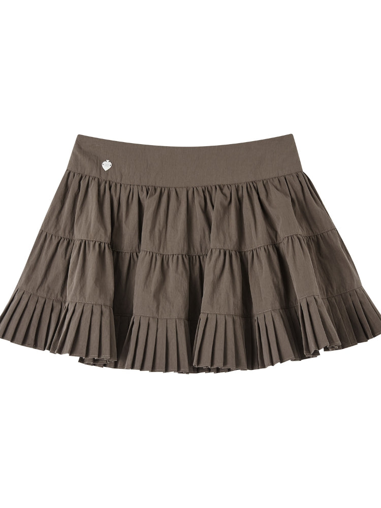 Ballet Style Pleated Tulle Skirt