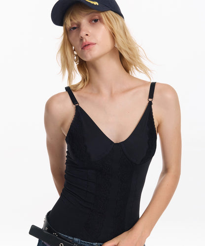 Embroidered Slim Fit Camisole