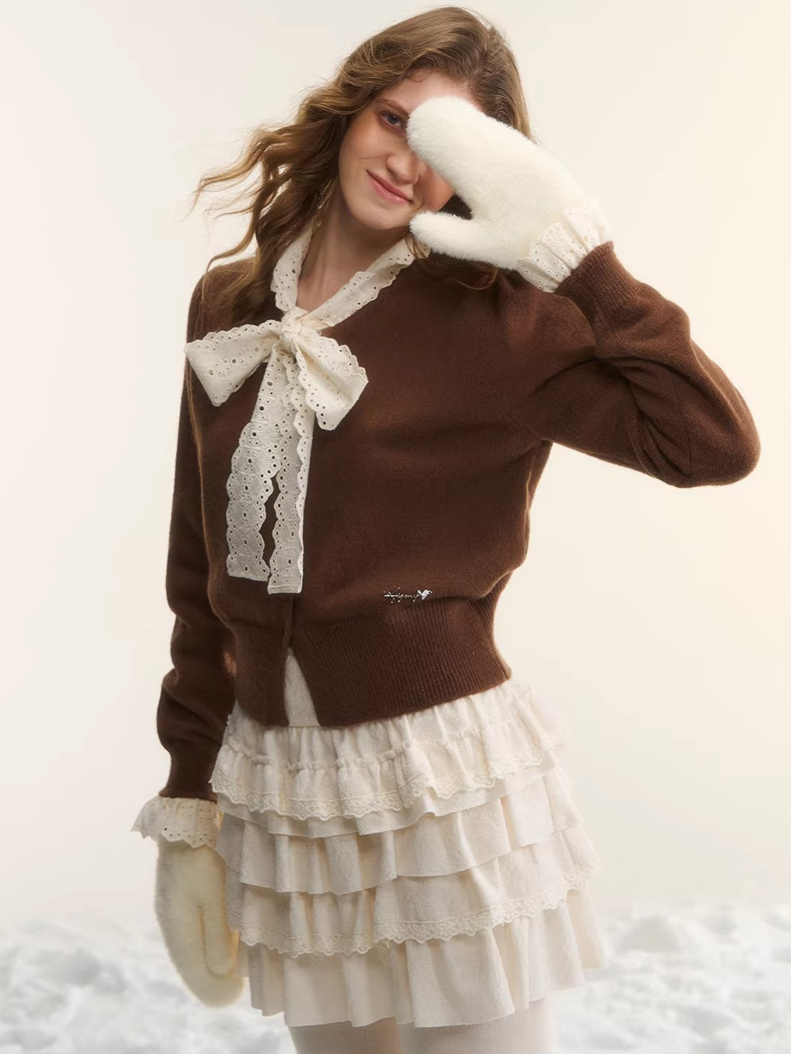 Tiered High-Waist A-Line Puff Skirt