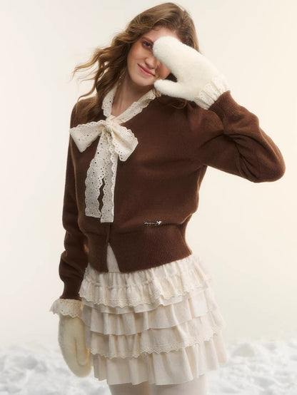 Tiered High-Waist A-Line Puff Skirt