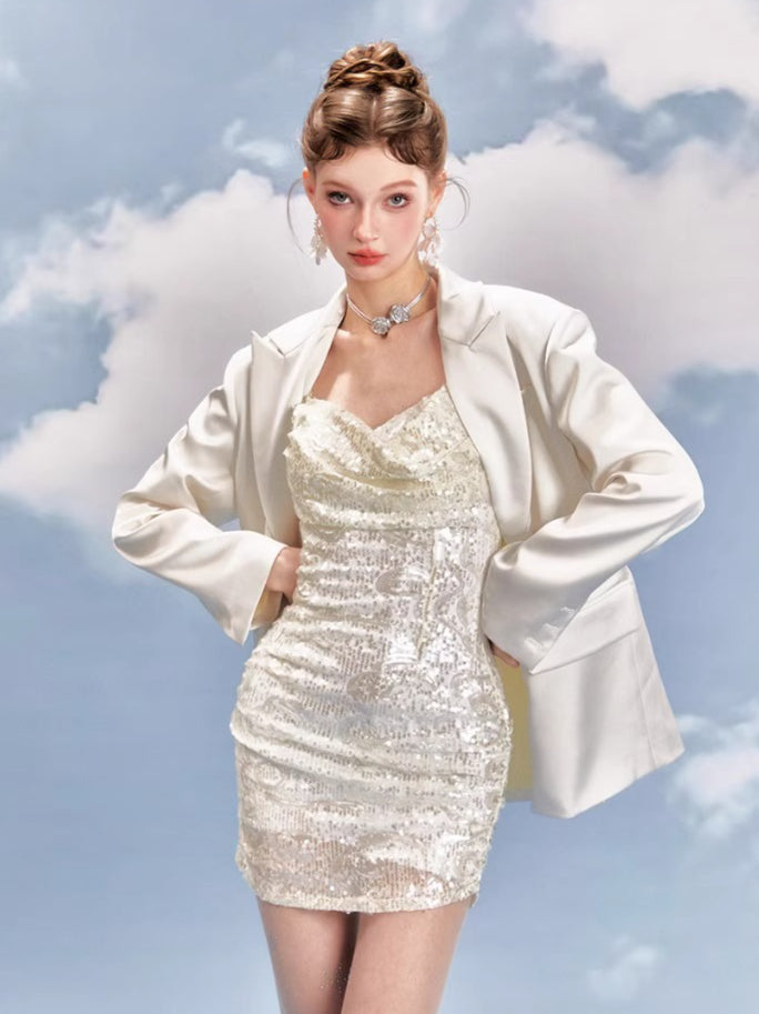 Shimmer Siren Sequin Bodycon Mermaid Dress