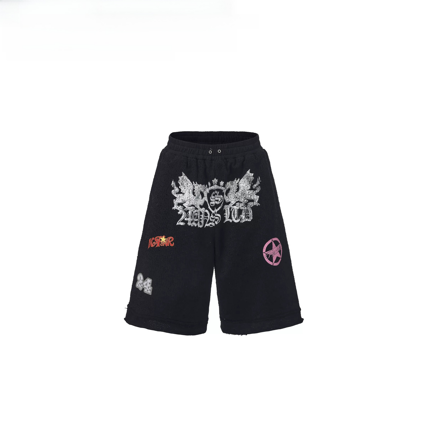 Punk Millennium Distressed Two-Tone Set with Graphic Print