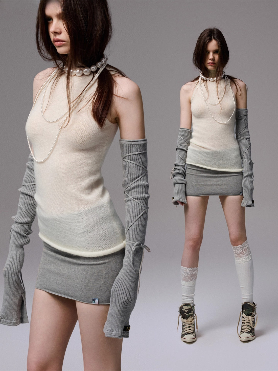 Mohair Sleeveless Turtleneck