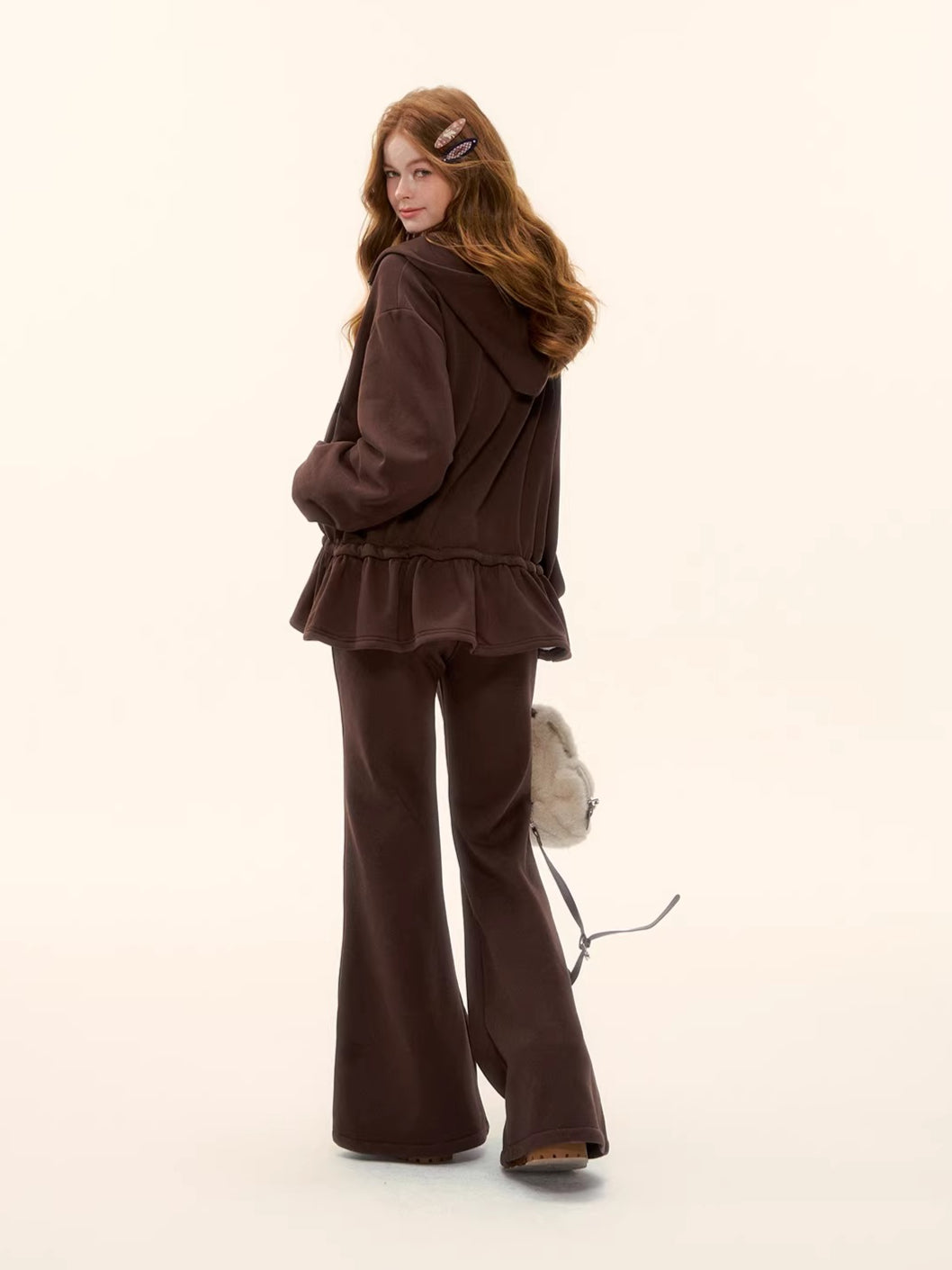 High-Waist Flared Lounge Pants