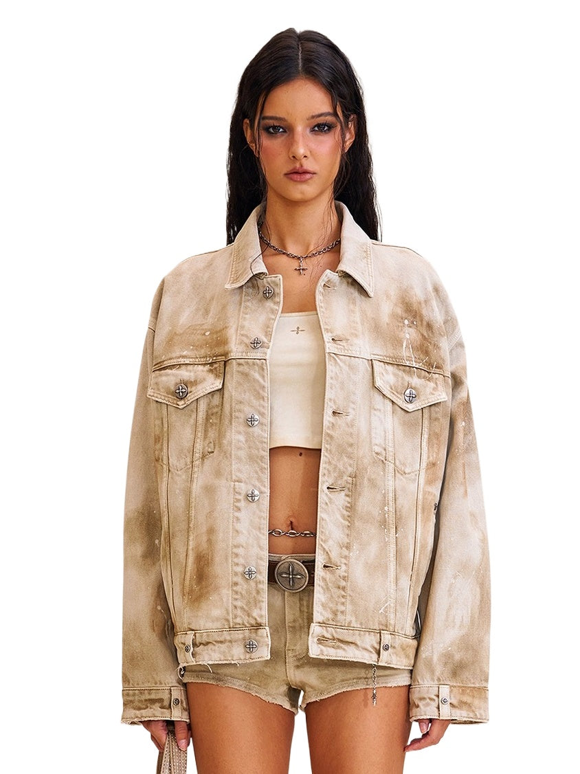 Wild Continent Handcrafted Oversized Denim Jacket