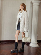 Black & Beige 2-in-1 Woolen Jacket - CHINASQUAD