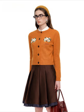 Embellished Wool-Cotton Round-Neck Knit Cardigan - CHINASQUAD