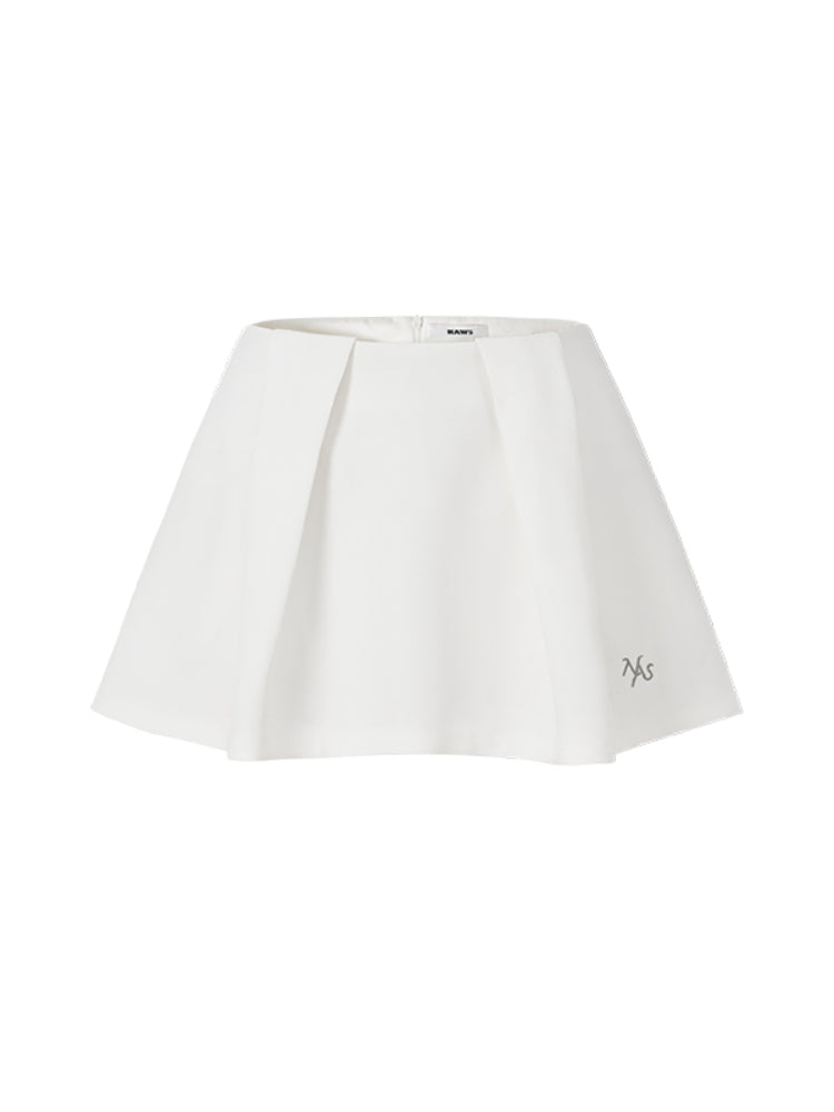 A-Line Short Pleated Skirt