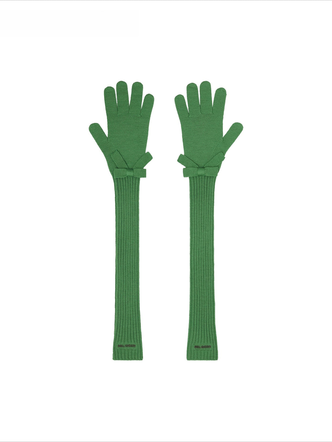 Textured Wool-Blend Knit Gloves