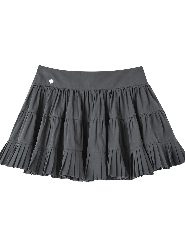 Ballet Style Pleated Tulle Skirt