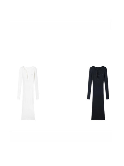 Trace Wool Blend Bodycon Dress