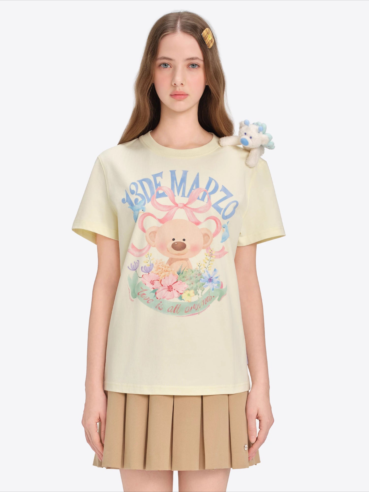 Floral Illustration Cotton Tee