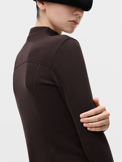 Thermal Skin High-neck Wool Base Layer Shirt