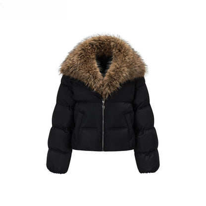 Detachable Faux Fur Collar Down Jacket