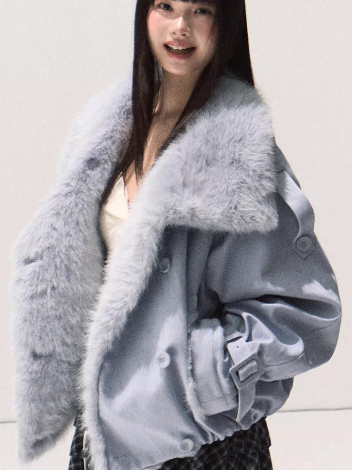 Fur-Collar Winter Parka Jacket